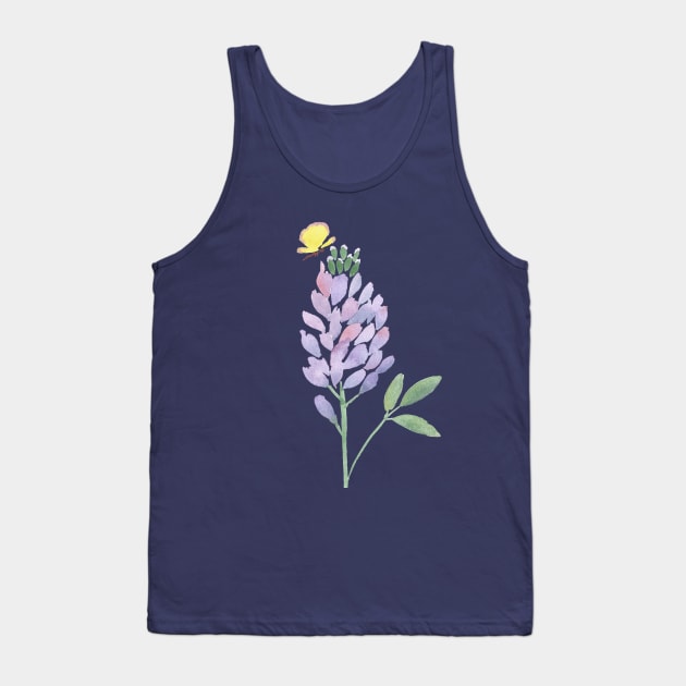 Alfalfa flower, original watercolor painting Tank Top by Sharon Rose Art